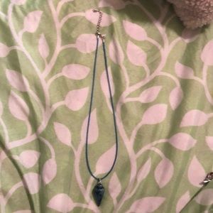Blue stone necklace